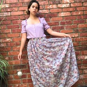 American Apparel Floral Skirt Size M/L NWOT